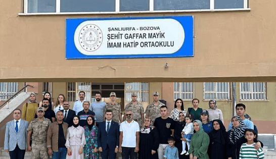 Bozova İmam Hatip Ortaokulu’na Şehit Gaffar Mayık’ın İsmi Verildi