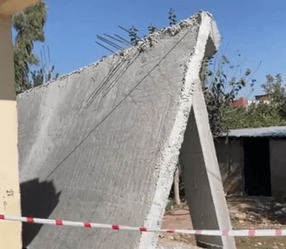 Şanlıurfa’da bir evin balkon Kısmi yıkıldı