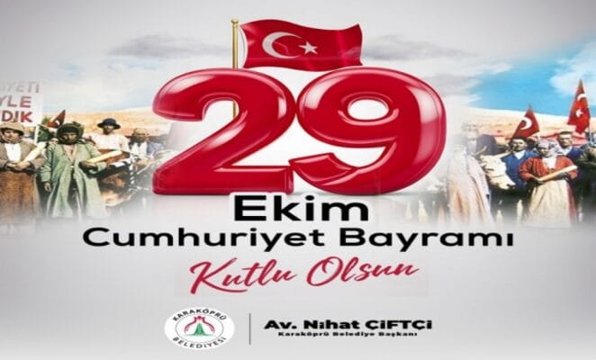 Başkan Ni̇hat Çi̇ftçi̇’Den Cumhuri̇yet Bayrami Mesaji