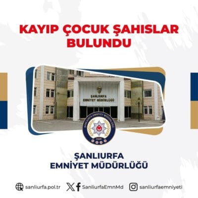 Şanlıurfa’da Kayıp Çocuklar Bulundu