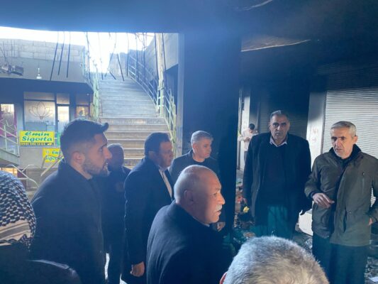 Başkan Yetim,  Pasajı’ndaki Zarar Gören İş Yerlerini Ziyaret Etti