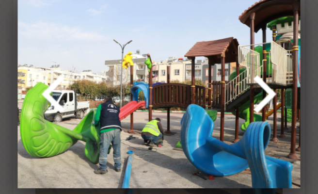 Haliliye Belediyesi, Parklardaki bahar hazırlıklarını sürdürüyor 
