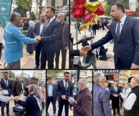 İYİ Parti Şanlıurfa İl Başkanı Ali Eroğlu, Esnafları Ziyaret Etti