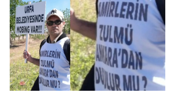 Şanlıurfa Büyükşehir Belediyesi Personeli Ahmet Emrah Ercan Hakkını Aramak İçin Ankara’ya Yürüyerek Yola Çıktı