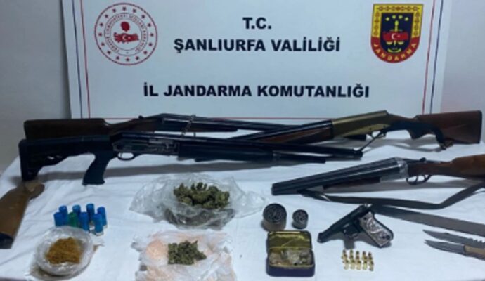 Şanlıurfa’da silah operasyonu: 9 gözaltı