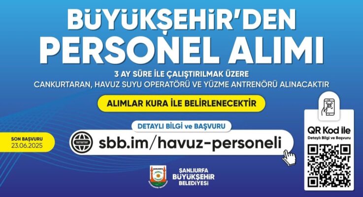 Büyükşehir Belediyesi geçici personel alıyor!