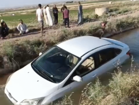 Şanlıurfa’da Otomobil Sulama Kanalına Düştü