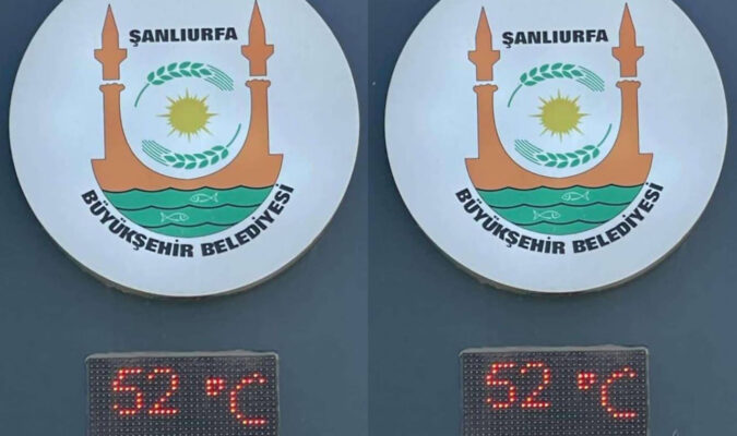 Şanlıurfa’da Termometre 52 Dereceyi Gördü! Sıcaklıklar Rekor Kırmaya Devam Ediyor