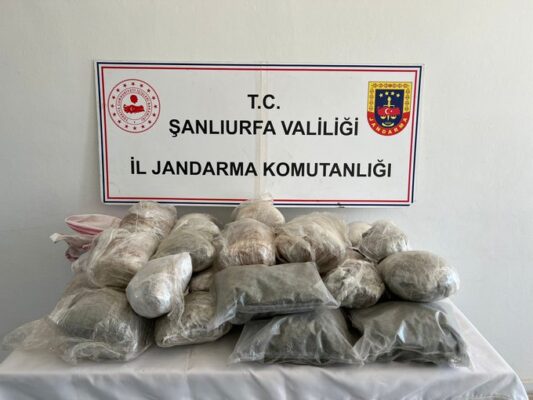 Birecik’te 26 Kilo 400 Gram Esrar Ele Geçirildi: 1 Gözaltı