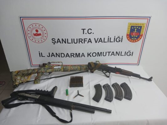 Şanlıurfa’nın 4 İlçede Çok Sayıda Ruhsatsız Silah Ele Geçirildi