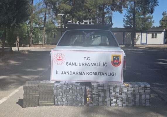 Eyyübiye’de jandarmadan kaçak sigara operasyonu